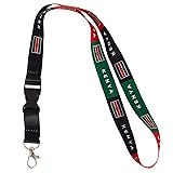 Country of Kenya Flag Lanyard for Keys Keychain