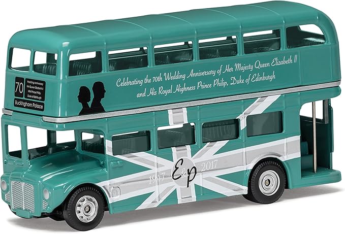Amazon Com Corgi Cc82327 70th Anniversary Of The Royal Wedding Classic Routemaster Model Toys Games