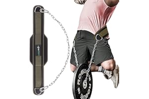 LARA STAR Dip Belt for Weightlifting, Weight Belt for Pull-Ups, Powerlifting, Squats, and Bodybuilding – Heavy-Duty Steel Chain, Neoprene Support, Lifts up to 650 lbs.