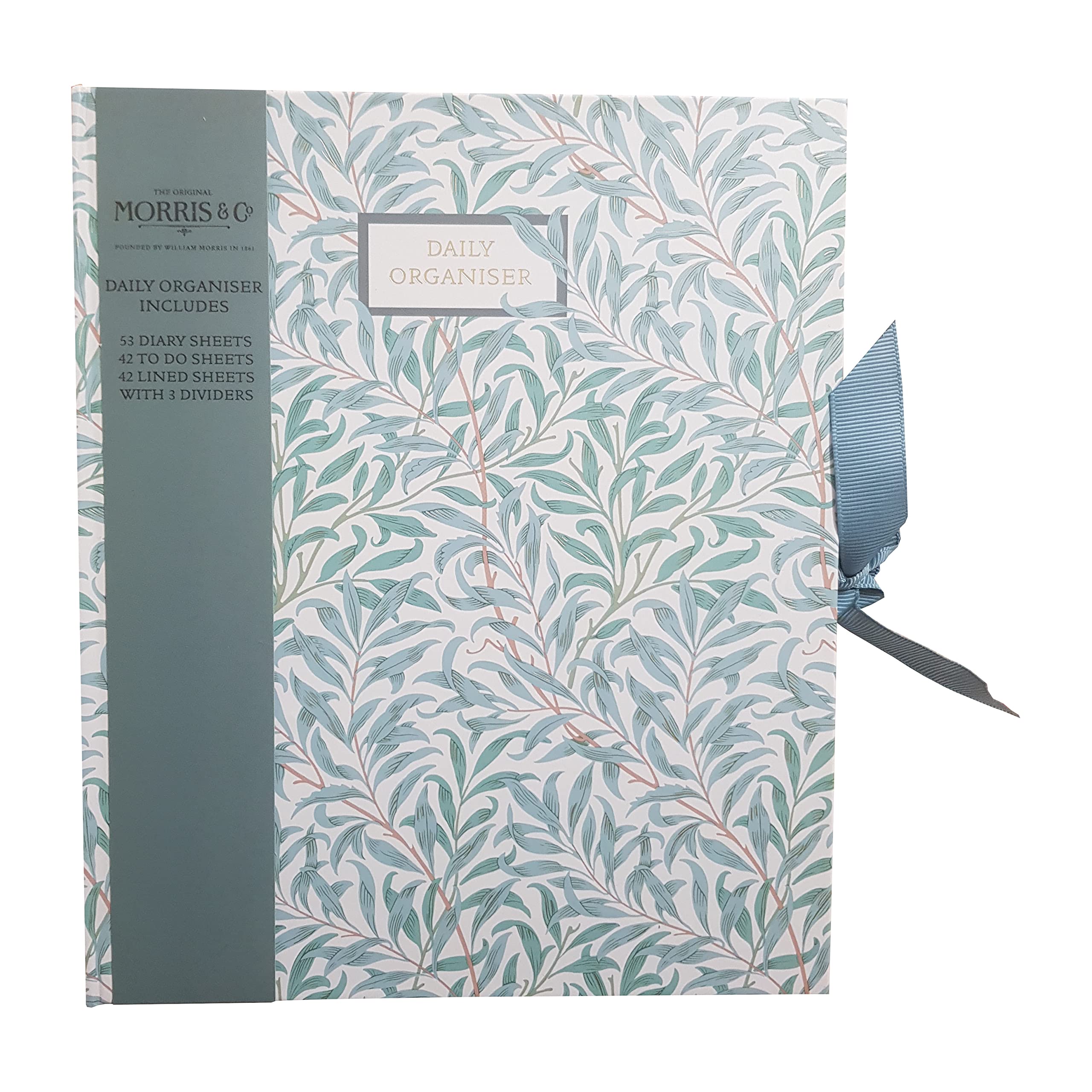 The Great British Card Company William Morris Daily Organiser Includes To-Do Lists, Notes and Diary Sheets,22x18x3 cm,WMSORGNSR