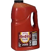 Frank's RedHot Xtra Hot Cayenne Pepper Hot Sauce, 1 gal - One Gallon of Extra Hot Cayenne Pepper Hot Sauce with 3x the Heat, Best for Wings, Pizza, Sides, Snacks, Bar Bites and More