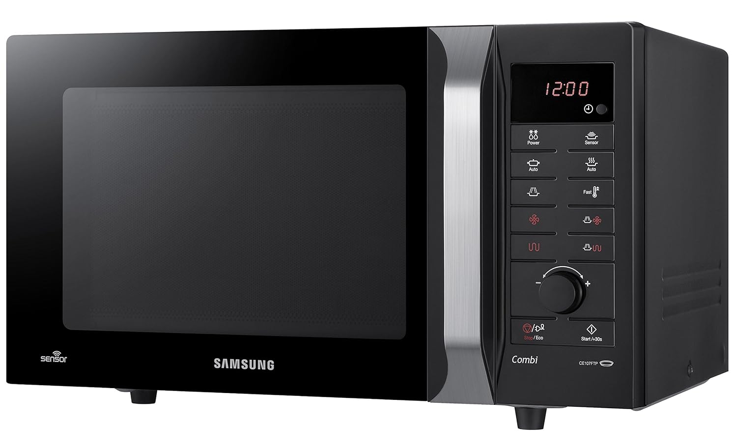 Samsung CE107FTP-S 28L 900W Negro, Plata - Microondas (28 L ...