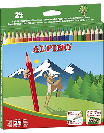 Alpino AL010658 - Estuche 24 lápices, multicolor
