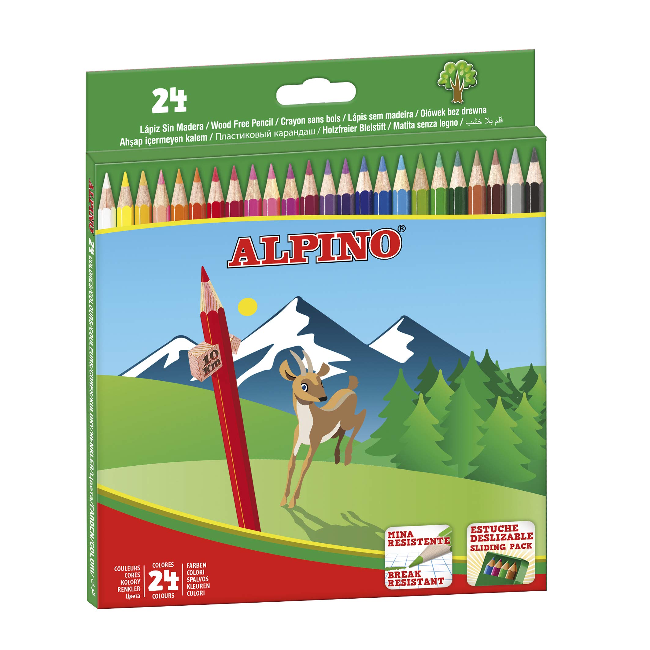 Alpino AL010658 - Estuche 24 lápices, mu