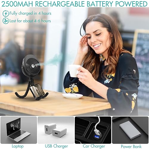 comlife handheld misting fan