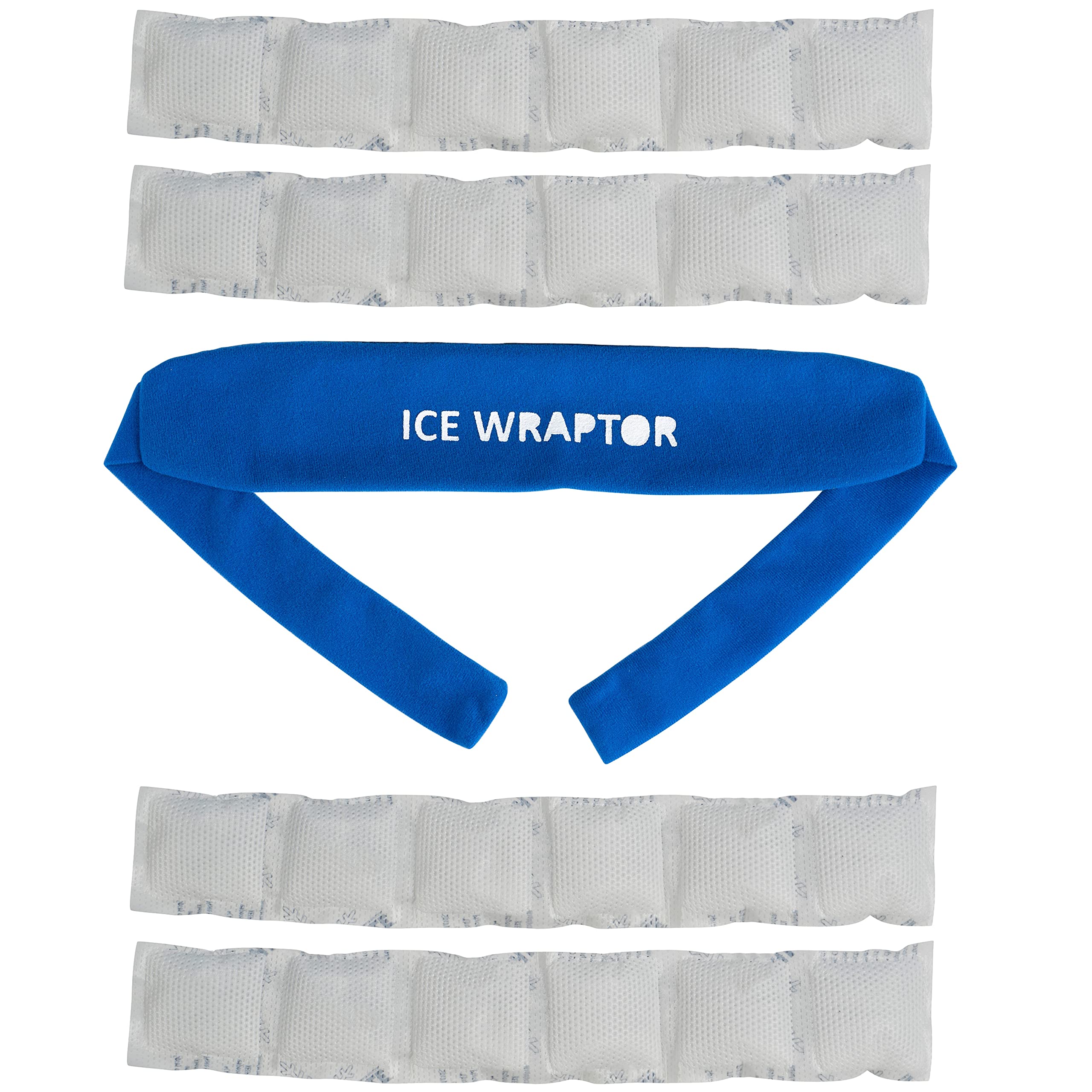 Photo 1 of Ice Wraptor Bandana + 4 inserts:Just Add Water & freeze. Keep Neck, Head, oints Cool. Portable Ice Therapy for Pain Relief.Adjustable, Lightweight Comfortable- w/ 5 2.5"x15" Reusable Cryosheet Inserts