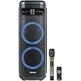 Rockville Go Party ZR10 Dual 10" 1000W Portable Bluetooth Speaker, LED Lights, UHF Mic, TWS Stereo, Perfect for Parties and Outdoor Events