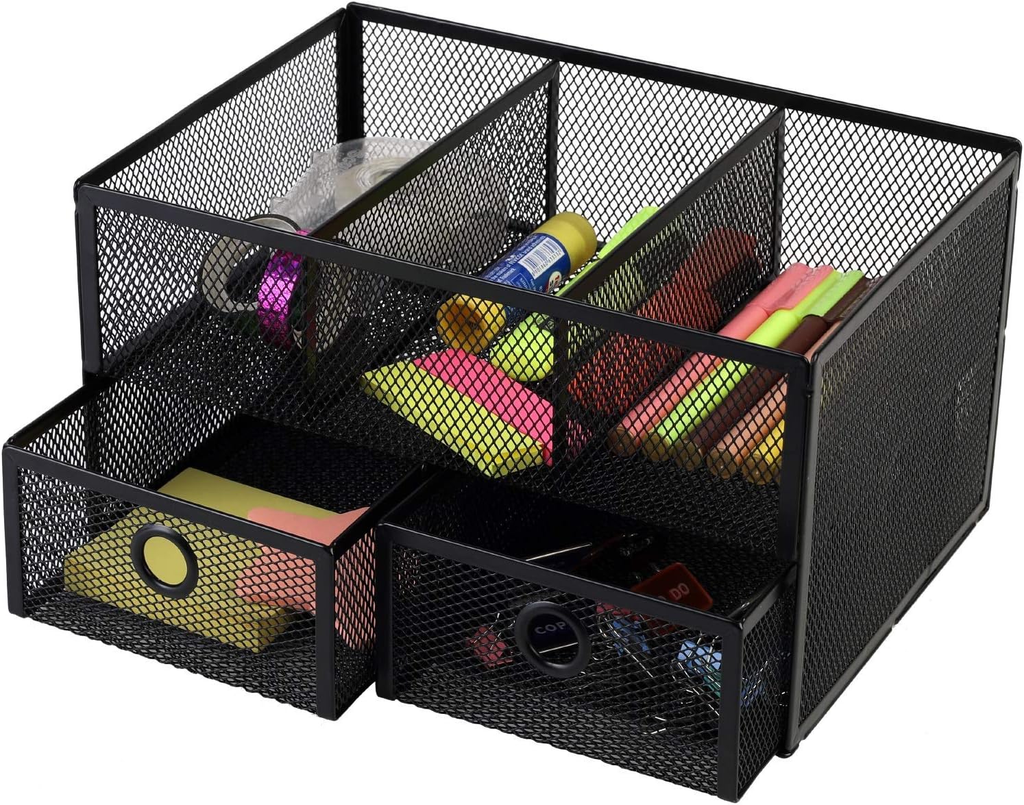 Callas Metal Mesh 5 Compartment Desk Organizer, CA17294