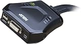 ATEN 2-Port USB DVI DVI-D KVM Switch 1920x1200 OS Support view 2