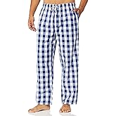 Nautica mens Soft Woven 100% Cotton Elastic Waistband Sleep Pajama Pant