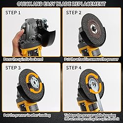 Cordless Angle Grinder Compatible with DeWalt 20V