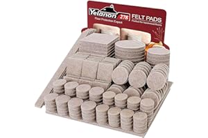 Yelanon Felt Furniture Pads -278 Pcs Furniture Pads Hardwoods Floors Self Adhesive, Cuttable Felt Chair Pads, Anti Scratch Floor Protectors for Furniture Feet Chair Legs, Furniture Felt Pads,Beige