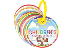 LMC Products Children's Scavenger Hunt: Outdoor Edition | Toddler Activities | Games for 2, 3 Year Old's & Up | Kids Educational Scavenger Hunt Cards