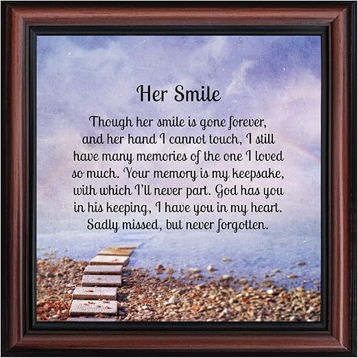 memorial gifts for loss of wife