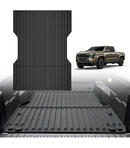 TripleAliners All Weather Floor Mats For 2024 Toyota Tacoma Double Cab - Front & Rear Row, Custom Fit TPE Liners, Automatic Transmission - View #7