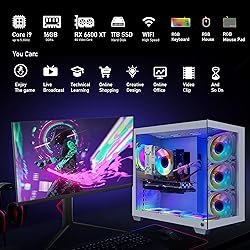 STGAubron Gaming PC Computer Deskto, Radeon RX 6600