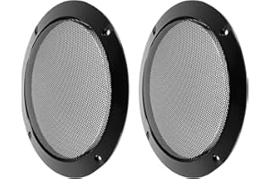Speaker Grill Mesh 6.5 Inch: Cold Rolled Steel Guard - Protective Round Circle Mesh for Car Audio, DIY Speakers and Sound Sys