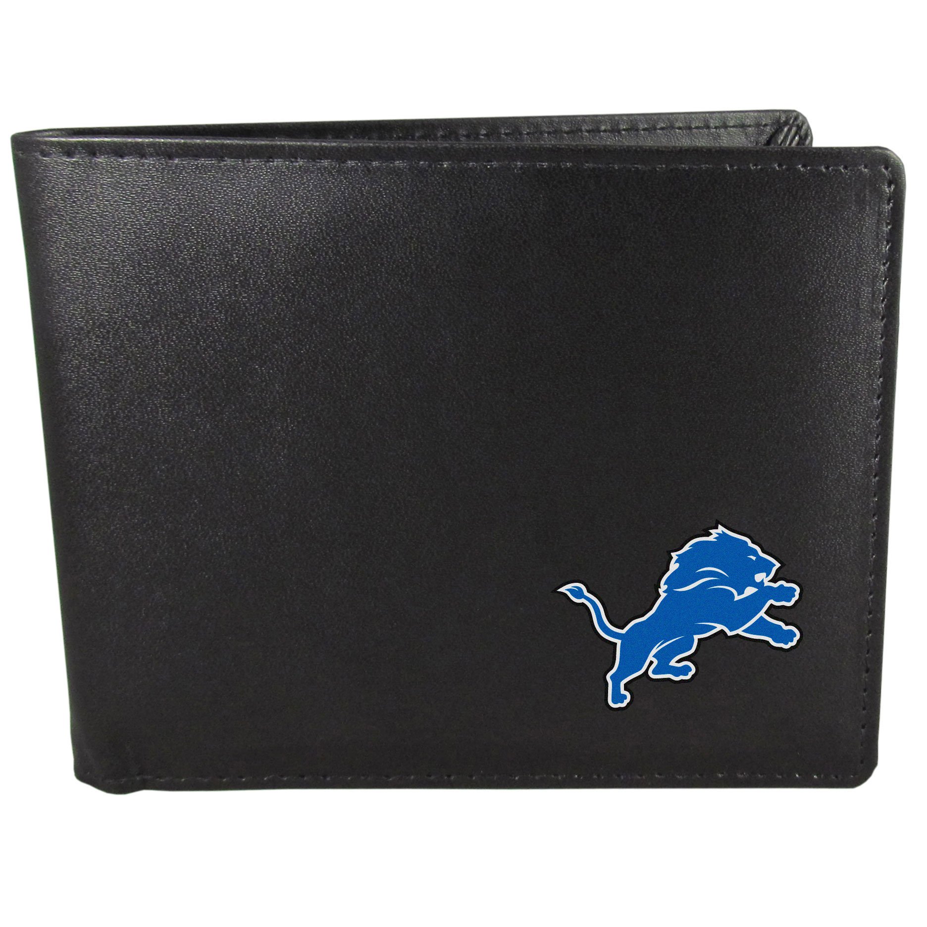 Siskiyou Sports NFL Mens Detroit Lions Bi-fold Wallet One Size Black
