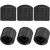 Biaungdo Black Electric Guitar Knobs, 6 Pcs Guitar Speed Control Knobs | Domed Volume Tone, Metal Knob, For Telecaster, Electric, Bass
