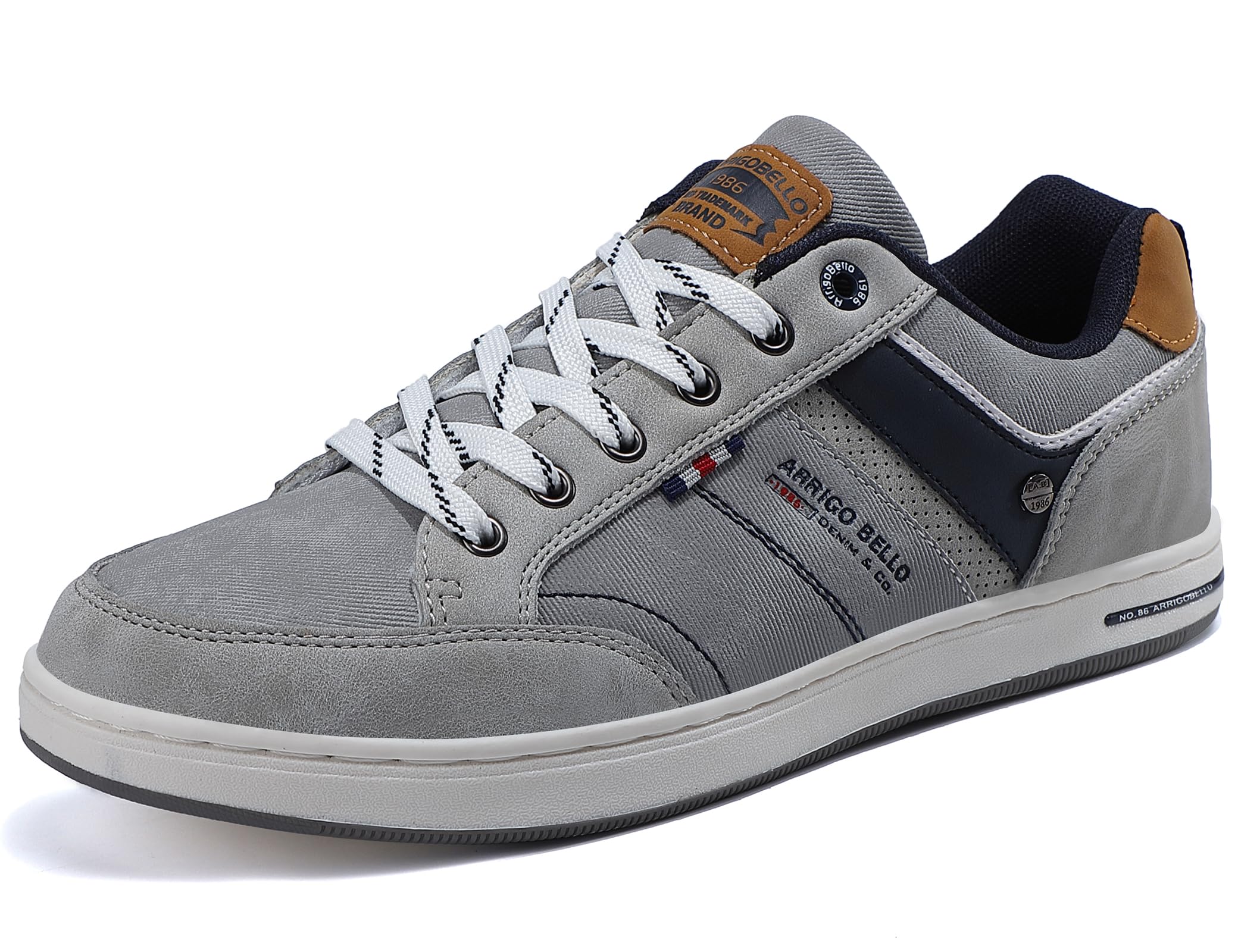 AX BOXING Freizeitschuhe Herren Sneakers Walkingschuhe Mode Schuhe Leichte Trainers Sportschuhe Größe 41-46 EU (1018_Grau, 44 EU)