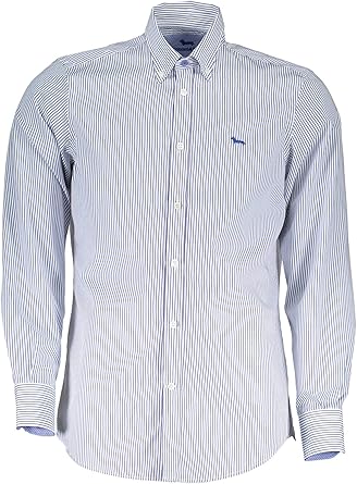 camisa blanca a rayas