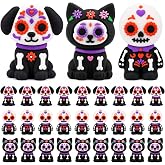 LMTGLDT 30 Pcs Halloween Day of The Dead Mini Figurines | Miniature Animals Day of The Dead Decor,Fun Mini Animals Figures for Party Gifts Home Table Decorations