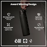 Ion8 Water Bottle 500 ml Leak Proof Hygienic Flip Cover Dishwasher Safe Black view 6
