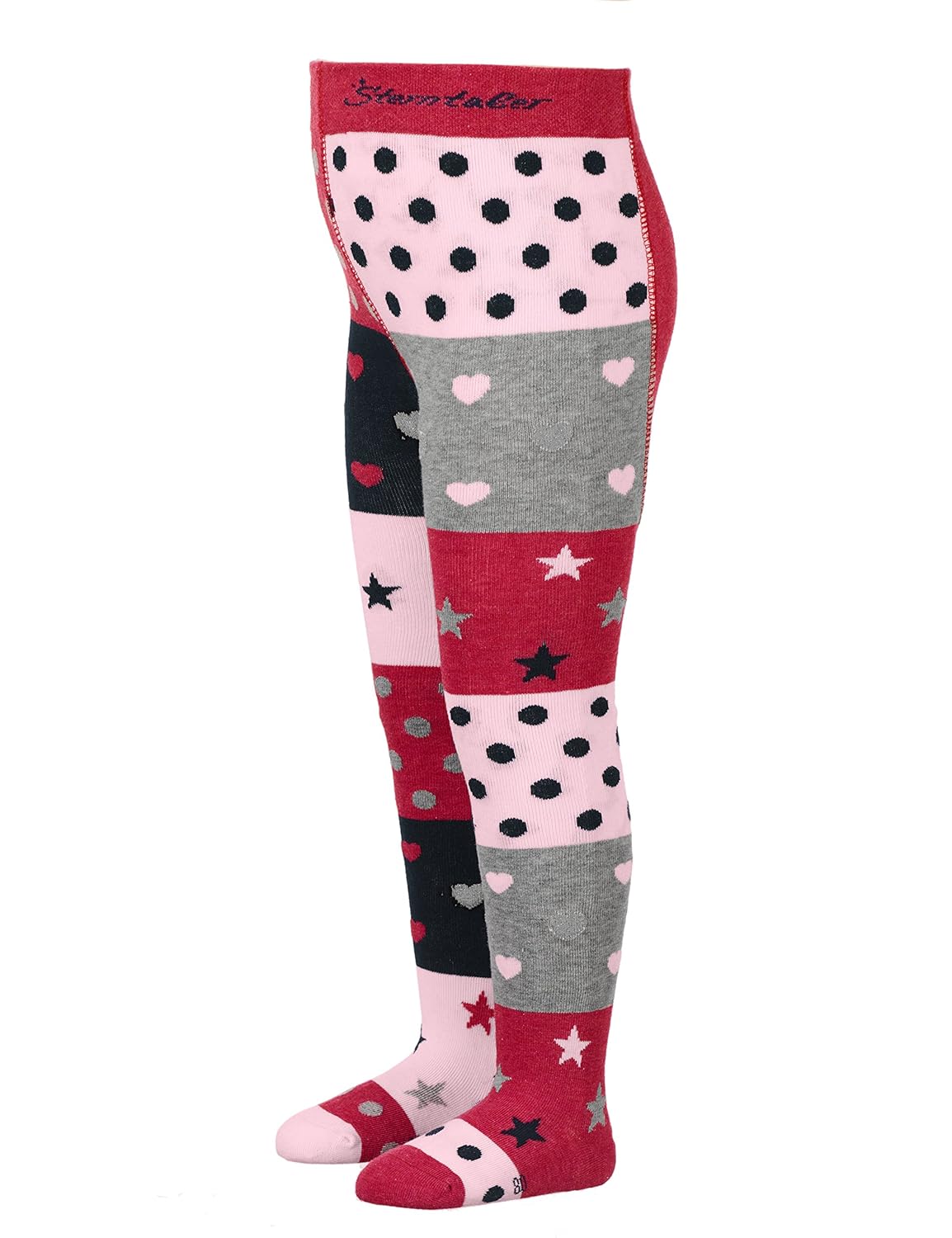 M/&auml;dchen Strumpfhose bunte Sterne 8601800 pink Sterntaler