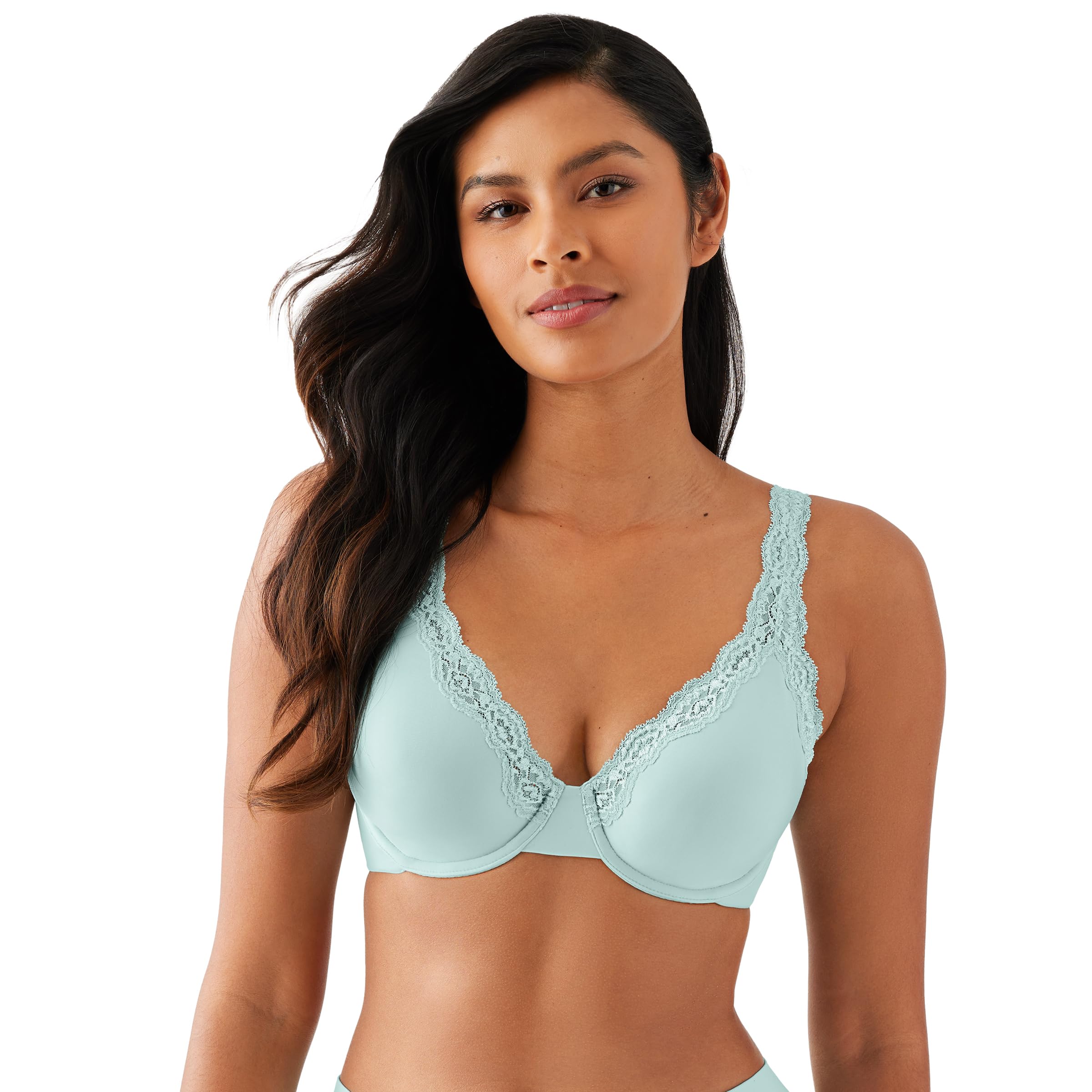 Photo 1 of Wacoal Women's Size Softly Styled Full Figure Underwire Bra, Eggshell Blue, 36G