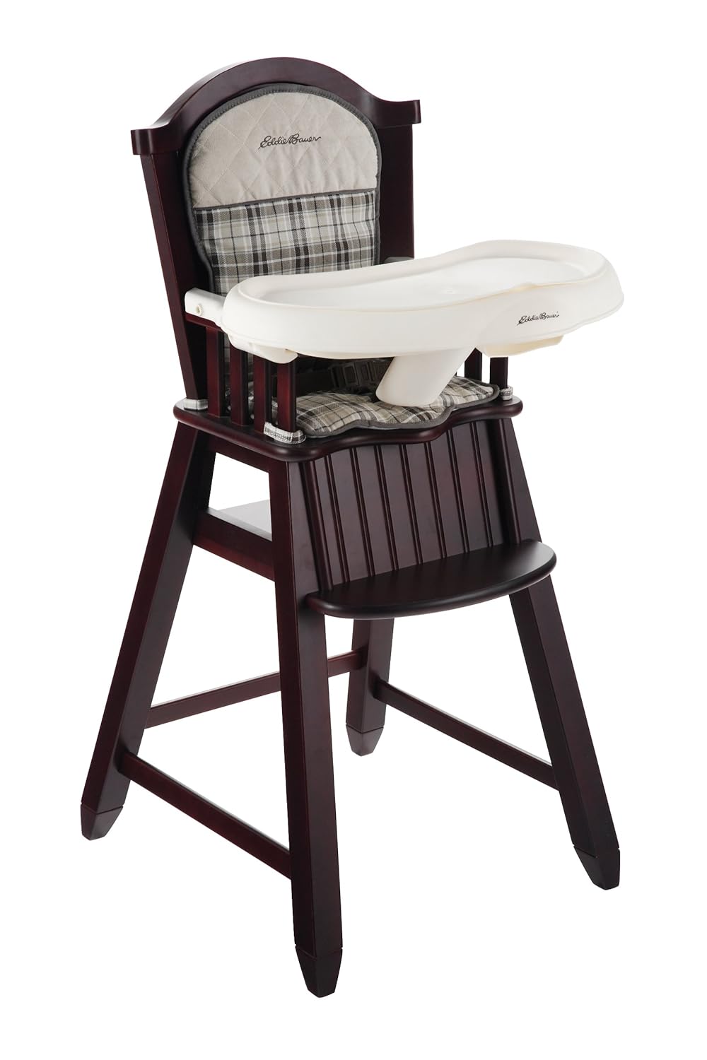 Amazon Com Eddie Bauer Newport Collection Wood High Chair Stonewood Childrens Highchairs Baby
