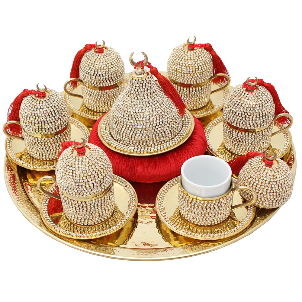 Coffee Cup Set, Dallah, Arabic Coffee, Turkish Coffee Cups, Glass Cups