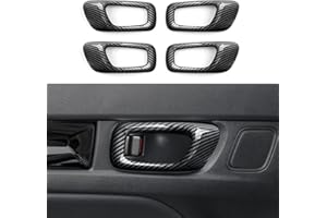 BRMYL Car Inner Door Handle Bowl Cover Decals for 2022 2023 2024 Honda Civic 11th Gen Accessories ABS Carbon Fiber Stickers