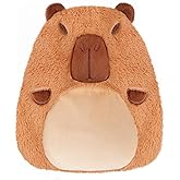 Capybara Microwavable Heating Pad for Belly, Neck & Shoulders, Heated Stuffed Animals with Moist Heat, Removable Plush Cover, Unscented Natural Fill, Adorable Surprise Present, 7.8" x 10.6", 1.2 lb