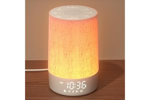 LIORQUE Sunrise Alarm Clock Wake Up Light 30 Soothing Sounds & White Noise, Digital Alarm Clock with Mains Powered for Bedroo