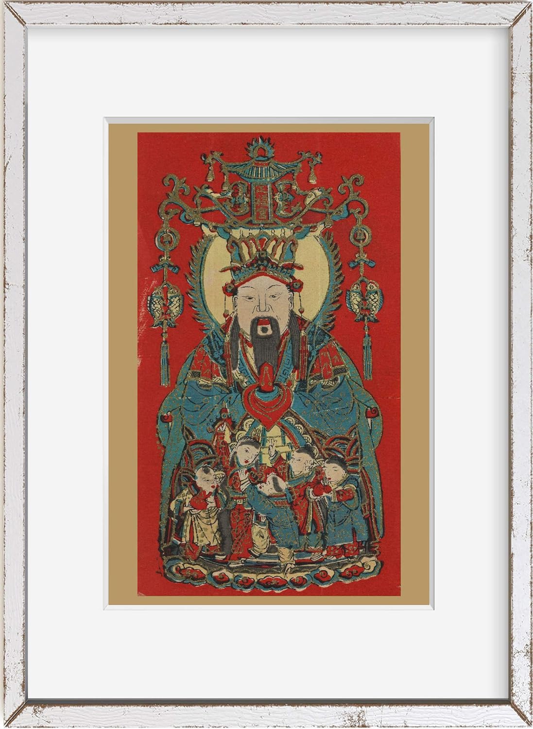 Photographs - INFINITE PHOTOGRAPHS Photo: Chinese Kitchen God | Zao Jun | Tsao Chun | Historic Photo Reproduction | Home Decor