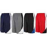 Starting 5 Mens Basketball Shorts with Pockets, Active Athletic Performance Gym Workout Shorts for Men Workout Shorts, 4 Pack