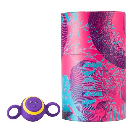 Fingervibrator Silikon-Sextoy für Paare 5 Vibrationsmodi wiederaufladbar Cerise Boho