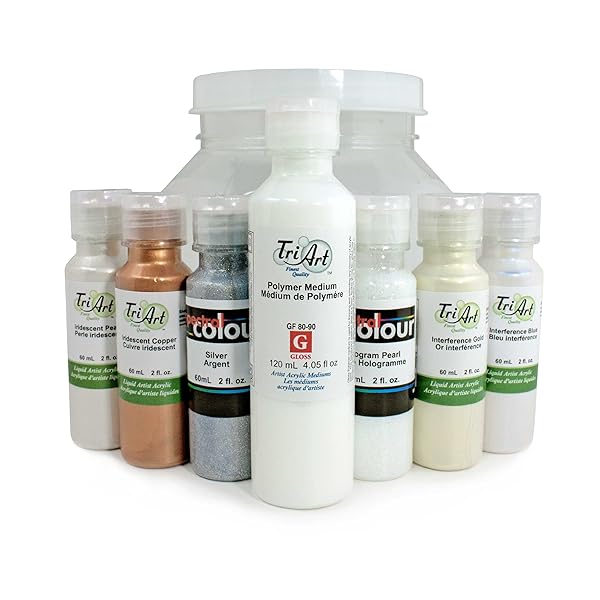 TriArt ProfessionalFQ Liquid Acrylic Bling Set, 6 x 60ml NotImported.ca