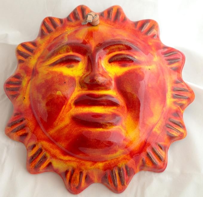 Ceramic Sun Wall Art Home & Kitchen