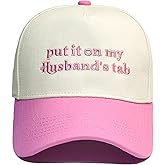 Put It On My Husbands Tab Hat, Funny Womens Trucker Hat - Gifts for Wife from Husband, Valentine's Day Gifts for Wife