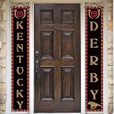 Kentucky Porch Banner Run for The Roses Horse Racing Themed Party Front Door Sign Wall Hanging Banner Decoration