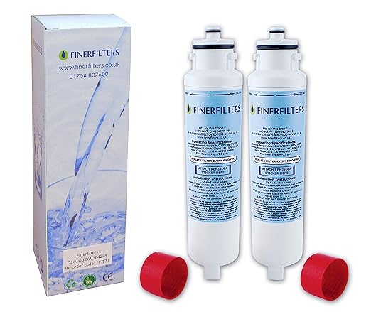 2 x Finerfilters, en hielo y filtro de agua para Daewoo DW2042FR ...
