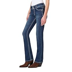 WallFlower Women's Luscious Curvy Bootcut Mid-Rise