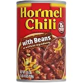 HORMEL Chili | Chili with Beans, 25oz x1 | Canned Chili. 15g Protein / serving, High Protein Ready to Eat Meals. Perfect for Rice Bowls, Hot Dog Chili, Burgers, Dinner