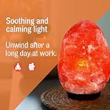 Straame Himalayan Salt Lamp 1-2 kg Wooden Base Handcrafted Gift view 3