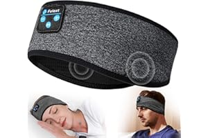 Fulext Sleep Headphones Bluetooth Headband,Sleeping Headphones Sports Headband, Long Time Play Sleeping Headsets with Built in Speakers Perfect for Workout,Running,Yoga