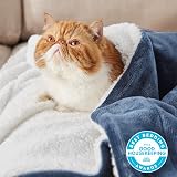 Bedsure Sherpa Fleece Throw Blanket 130x150cm Slate Blue view 2