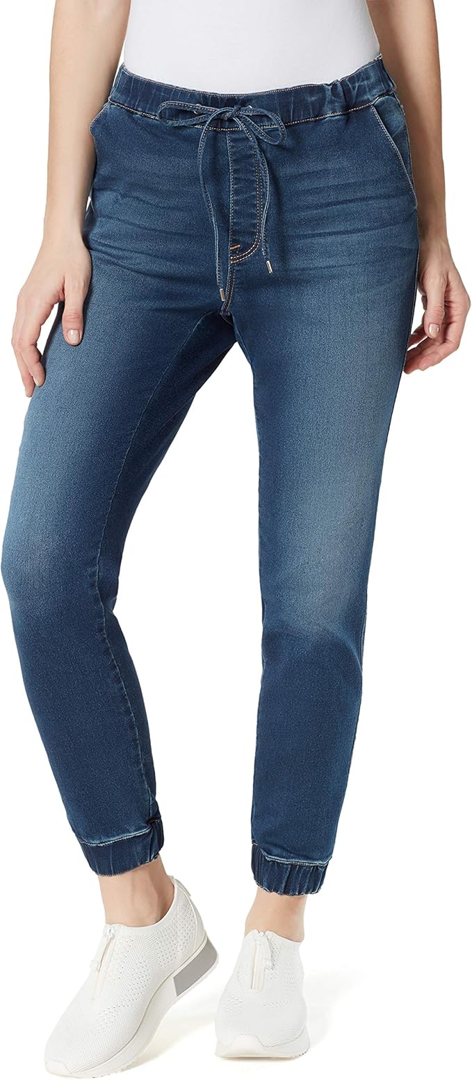 ANNE KLEIN Jeans Women's Pull On Drawstring Denim Jogger Pant Amazon
