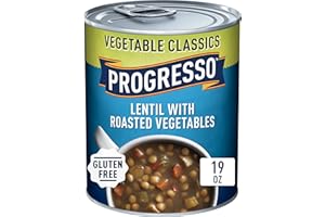 Progresso Vegetable Classics, Lentil With Roasted Vegetables Canned Soup, Gluten Free, 19 oz.