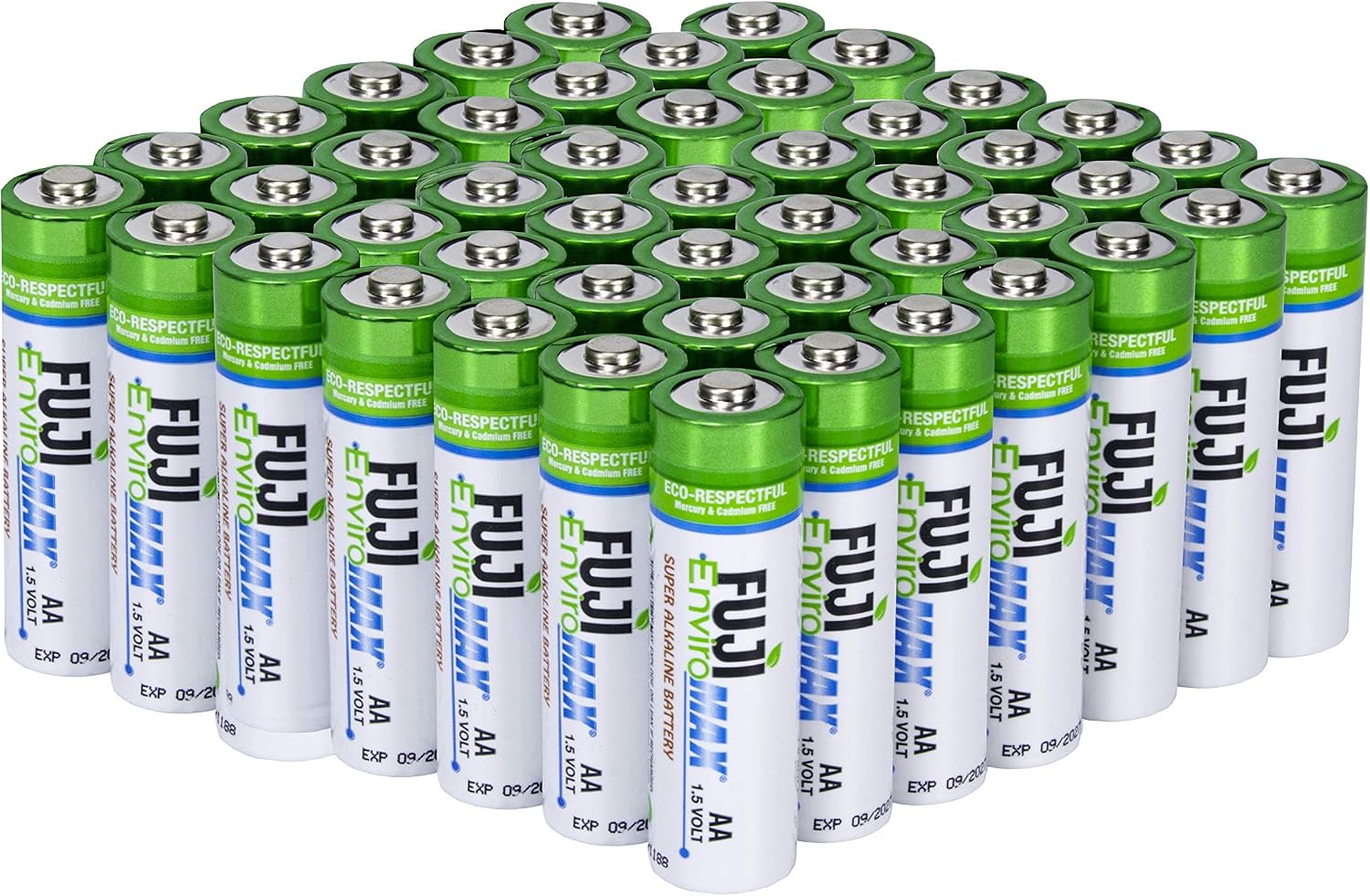 Fuji Enviromax 1.5V Super Alkaline LR6 AA Batteries, No Harmful PVC & Heavy Metals, Long Lasting, Powerful
